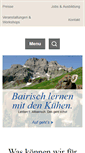 Mobile Screenshot of milchland-bayern.de